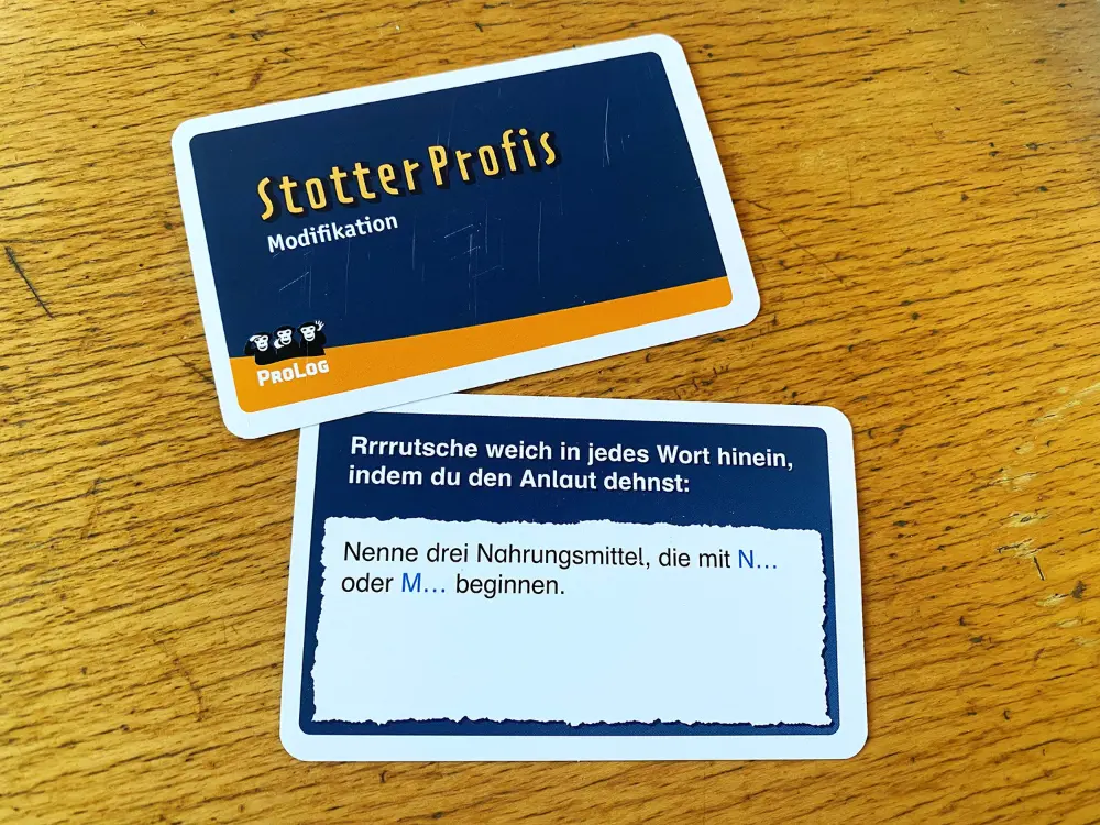 Karten zur Modifikation des Stotterns