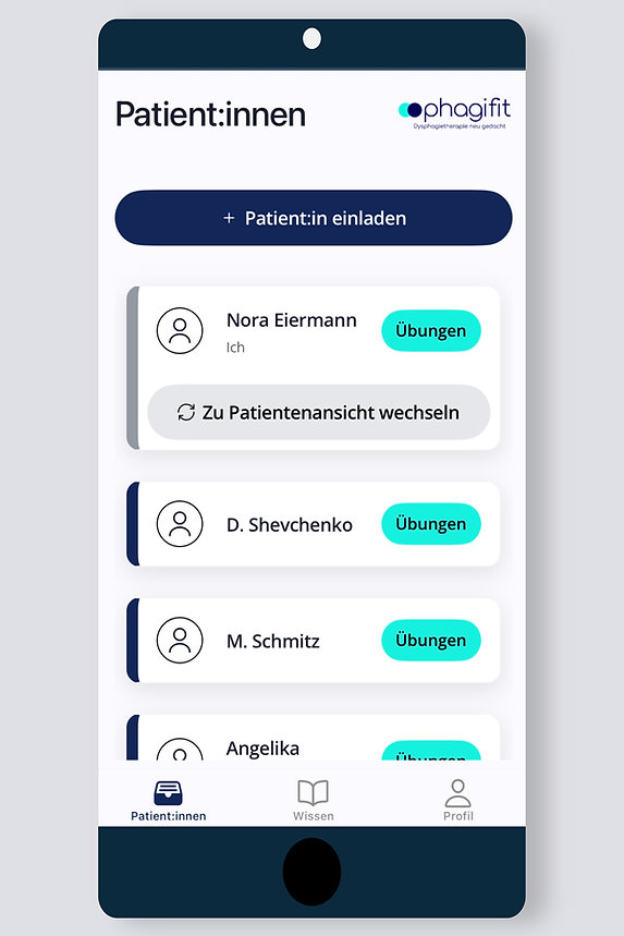 phagifit - App für die Dysphagietherapie