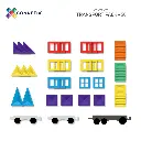 Connetix Magnetbausteine Rainbow Transport Pack 50 Teile