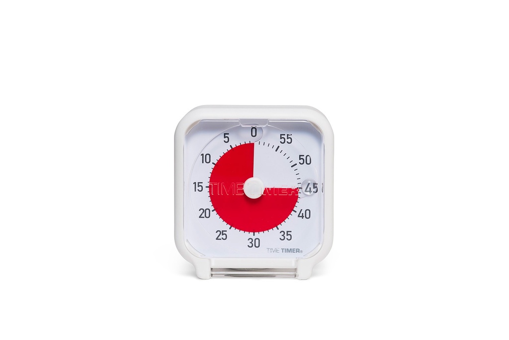 TimeTimer® Tischmodell weiss 7,5 x 7,5 cm