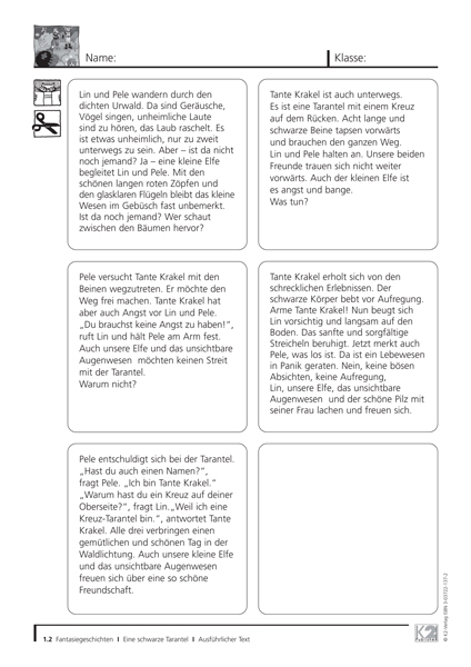 Fantasiegeschichten Sprach- / Lesematerial PDF