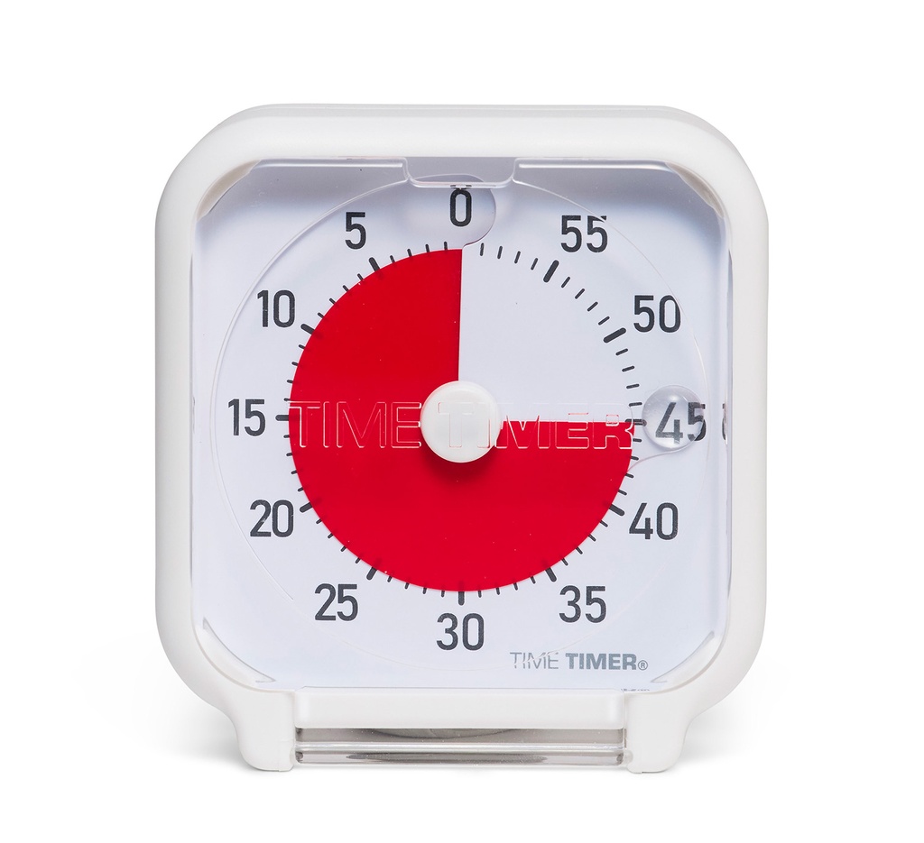 TimeTimer® Tischmodell weiss 7,5 x 7,5 cm