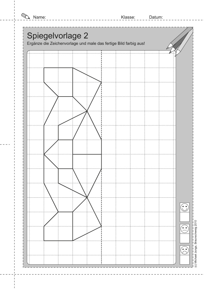 Lernpaket Spiegelbilder ergänzen PDF