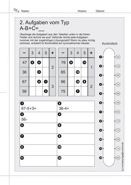 Vernetztes Kopfrechnen Add./Sub. bis 100 PDF