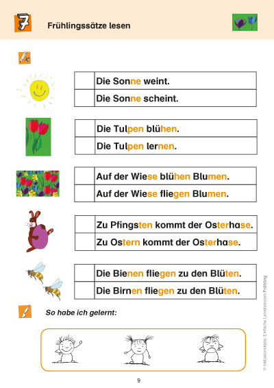 Einfache Lernstationen Frühling PDF