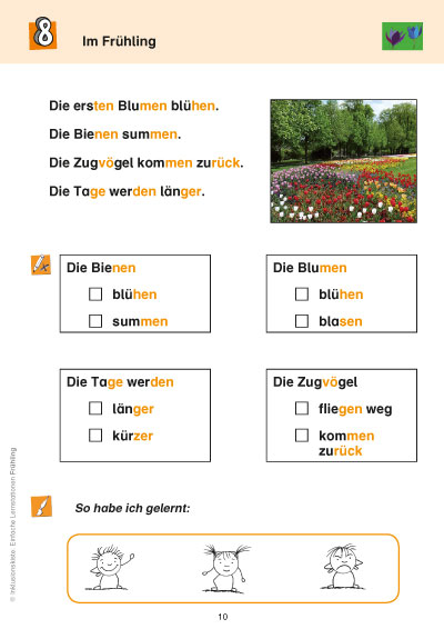 Einfache Lernstationen Frühling PDF