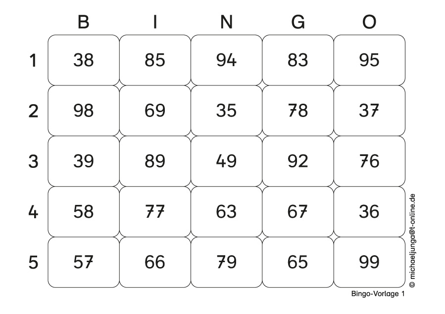 Lern-BINGO 1B Addition (ZE+E=ZE o.Ü.) bis 100 PDF