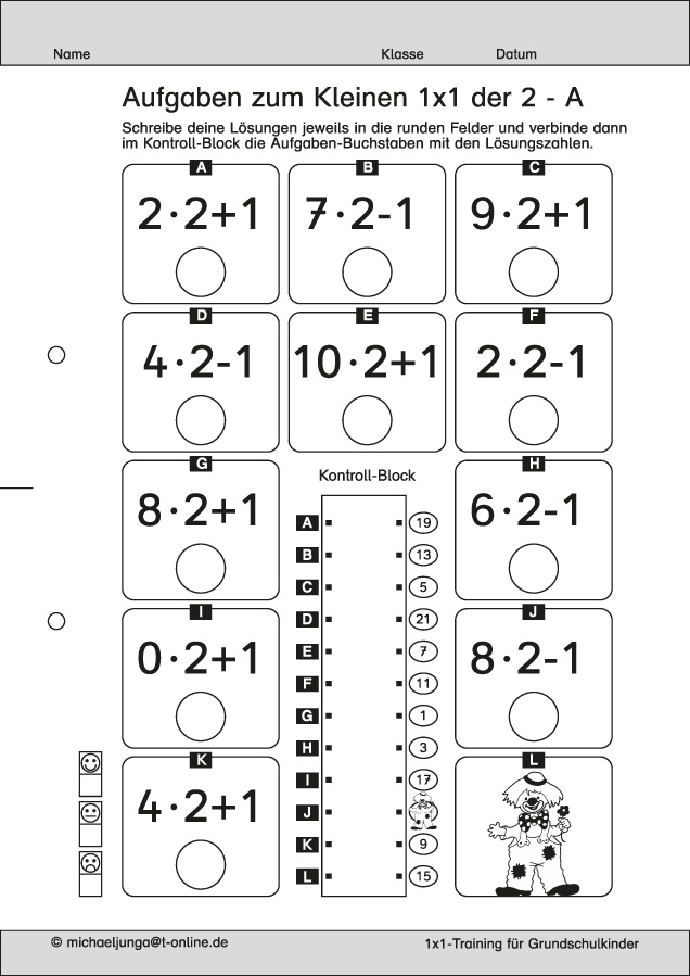 Lernpaket 3 Ketten-Aufgaben  zum 1x1 PDF