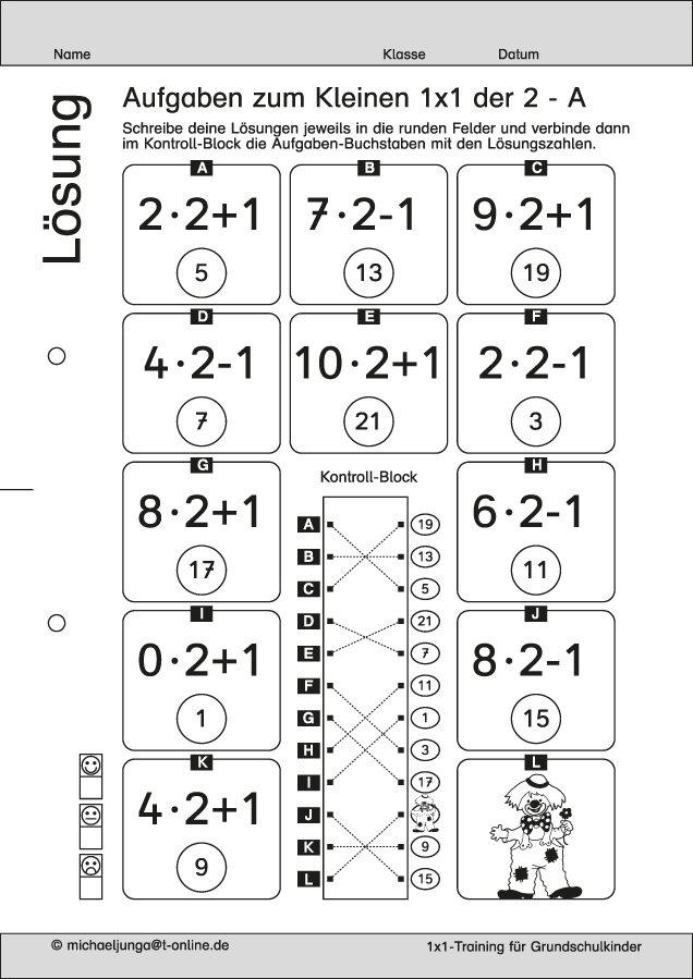 Lernpaket 3 Ketten-Aufgaben  zum 1x1 PDF