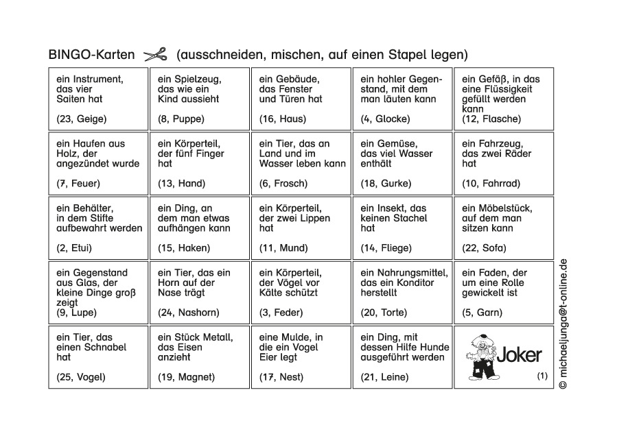 Lern-BINGO 24 Hören und verstehen 3 PDF