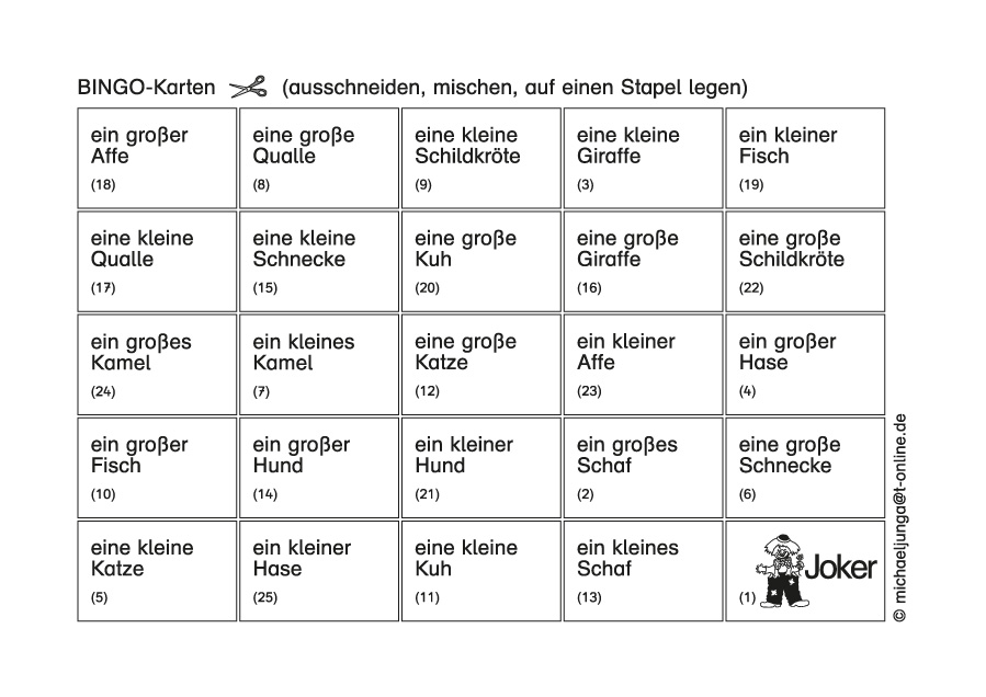 Lern-BINGO 24 Hören und verstehen 6 PDF