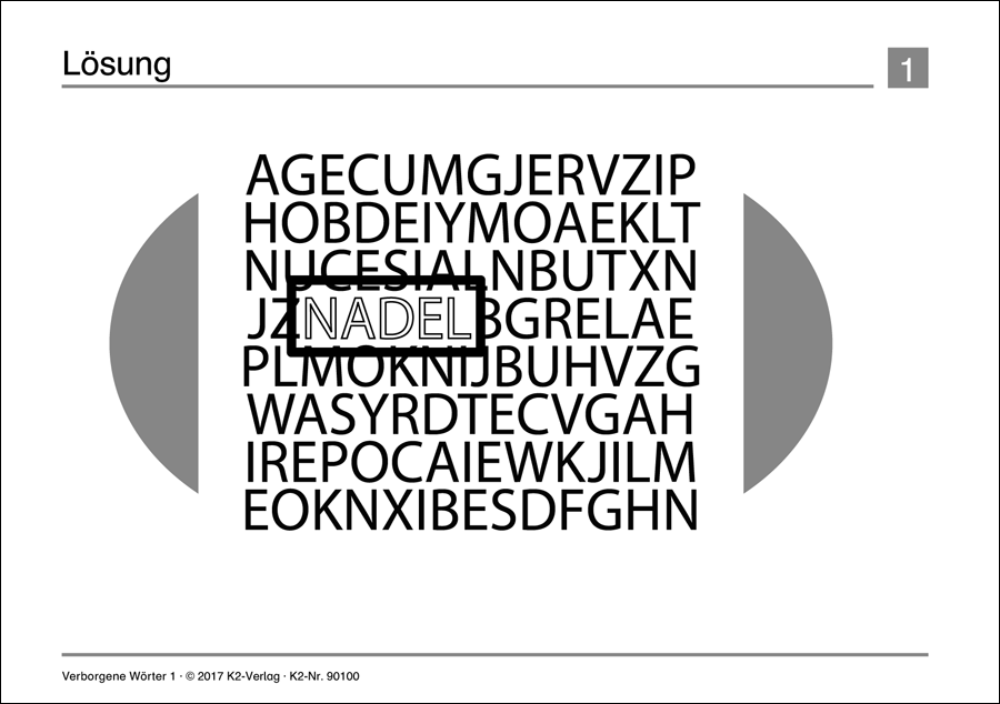 K2-Selbstlernhefte Wörterrätsel 1