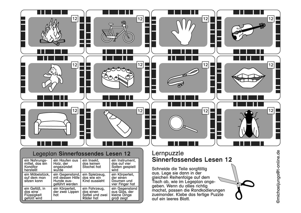 Lernpuzzle Teil 2: Sinnerfassendes Lesen PDF