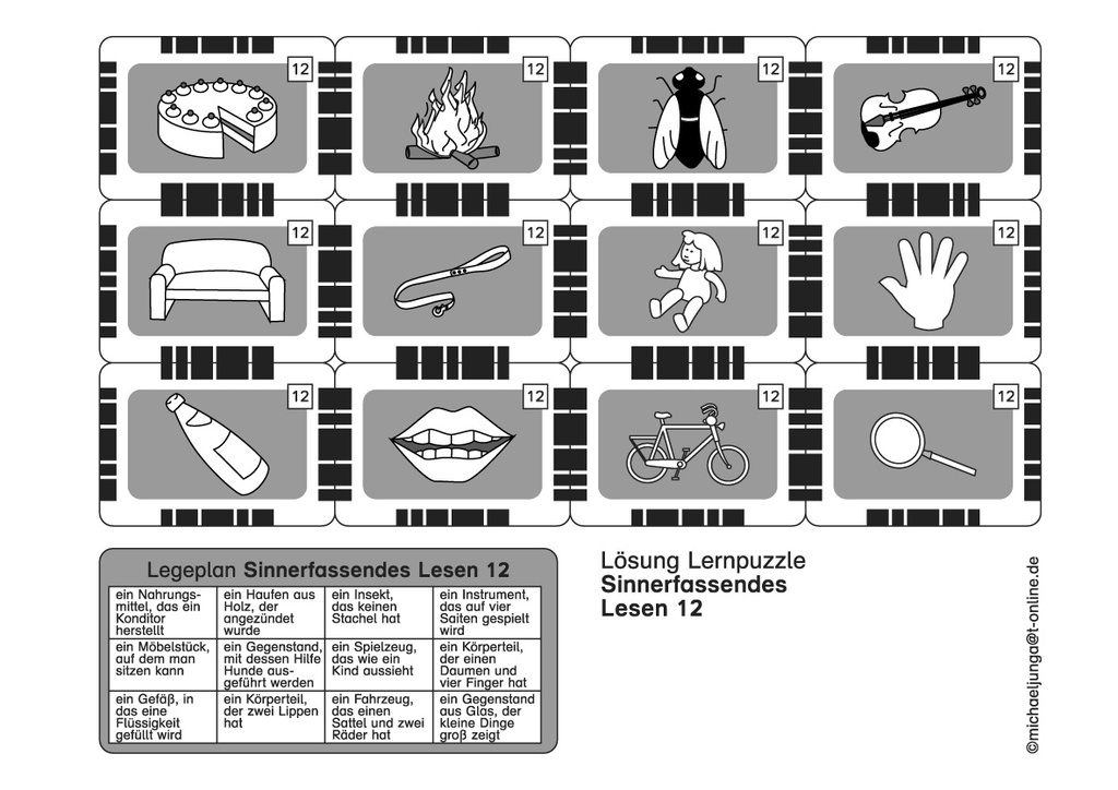 Lernpuzzle Teil 2: Sinnerfassendes Lesen PDF