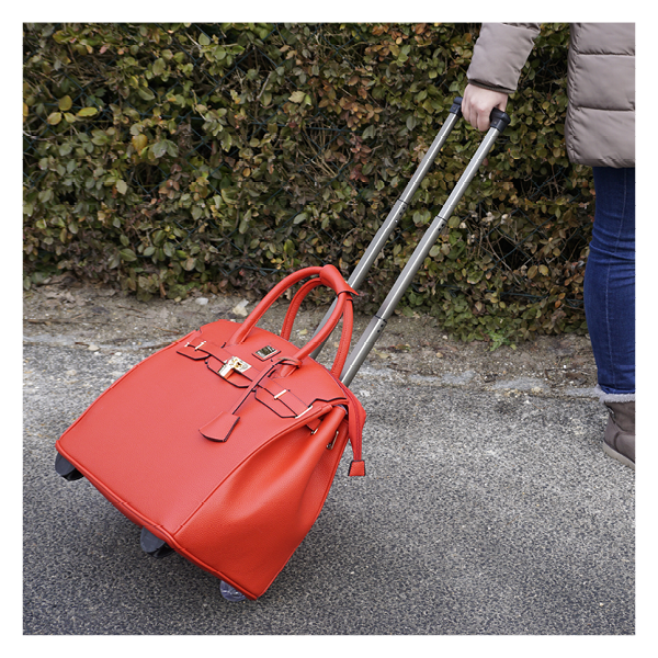 Handtaschen-Trolley "Bella", rot