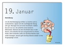 Aufstell-Kalender für die Stimme