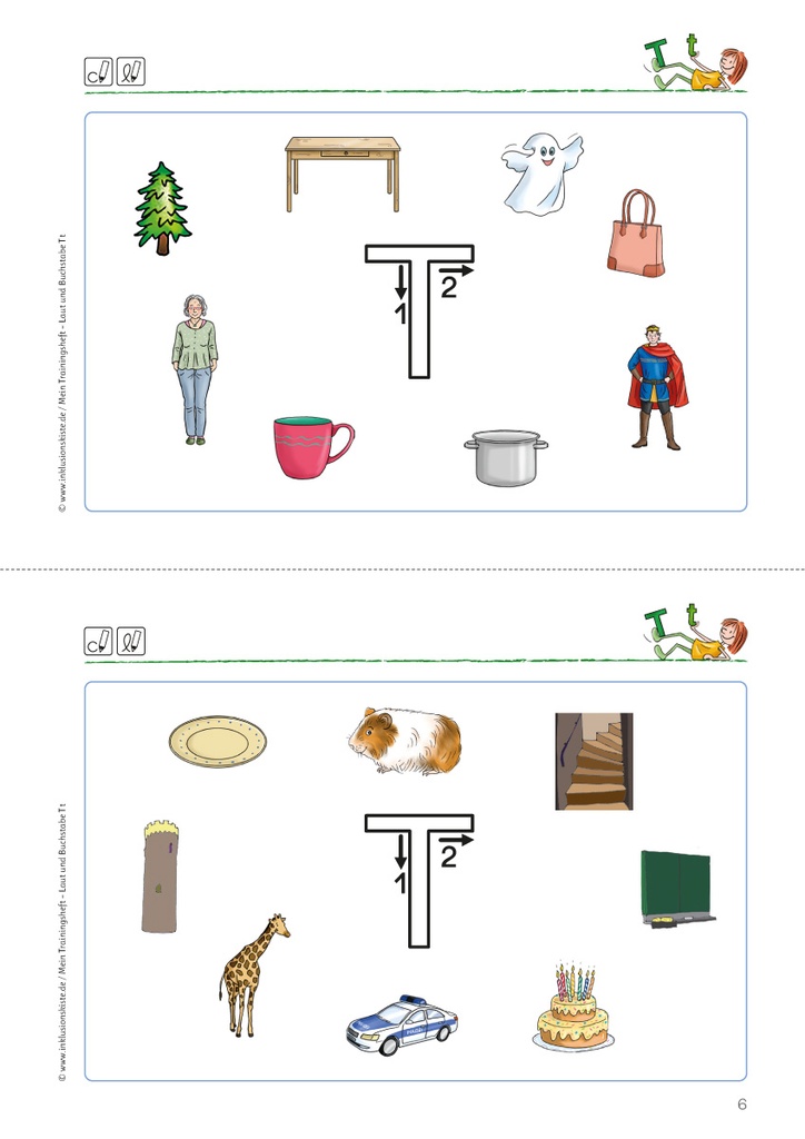 Mein Trainingsheft: Laut und Buchstabe T t PDF