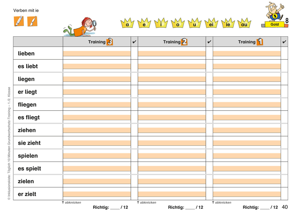 Grundwortschatztraining: 1./2. Klasse E-Book