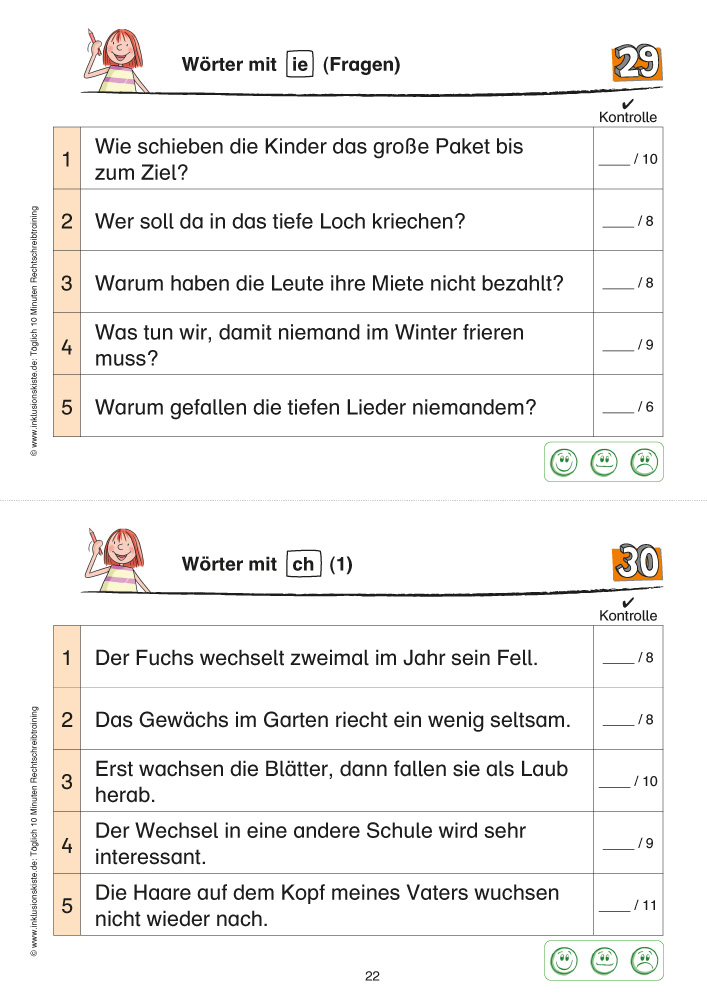 Rechtschreibtraining Satz des Tages (Klasse 3/4) E-Book