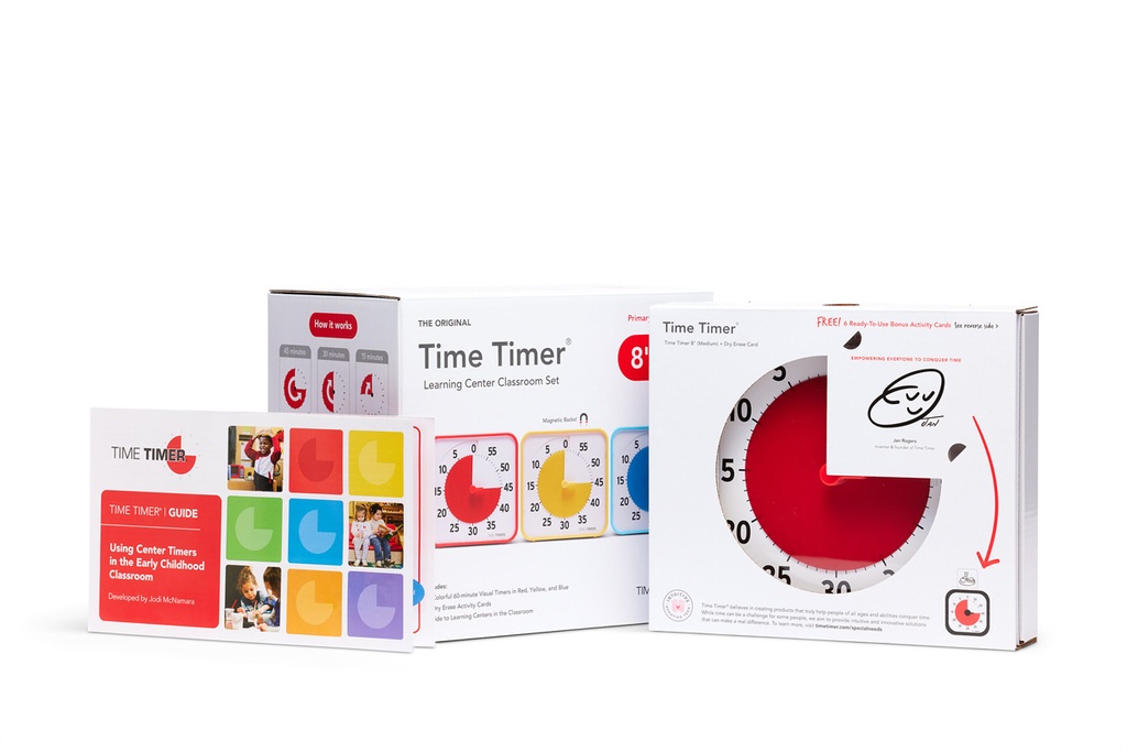 Gruppen TimeTimer 19 x 19 cm 3er-Set Farbkollektion 2