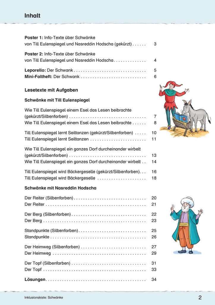 Schwänke in zwei Differenzierungsstufen PDF