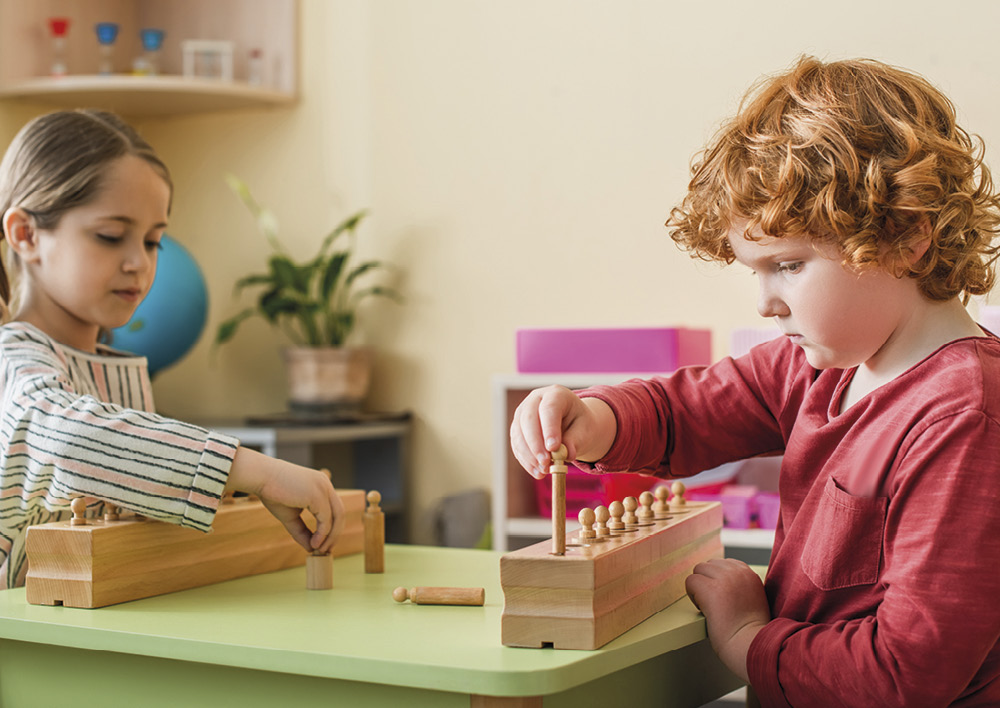 Block mit Zylindern 1 "Montessori Premium"