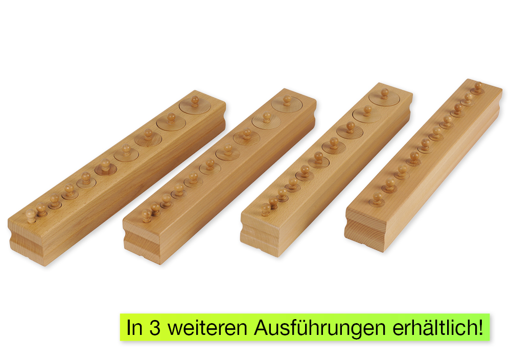 Block mit Zylindern 2 "Montessori Premium"