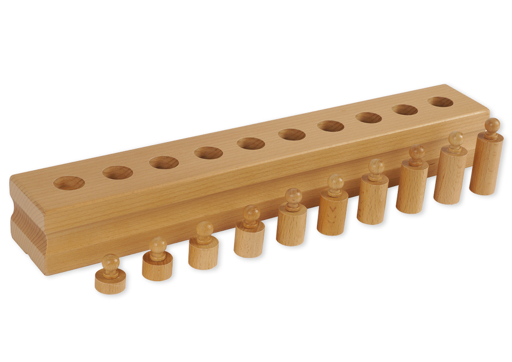 Block mit Zylindern 4 "Montessori Premium"