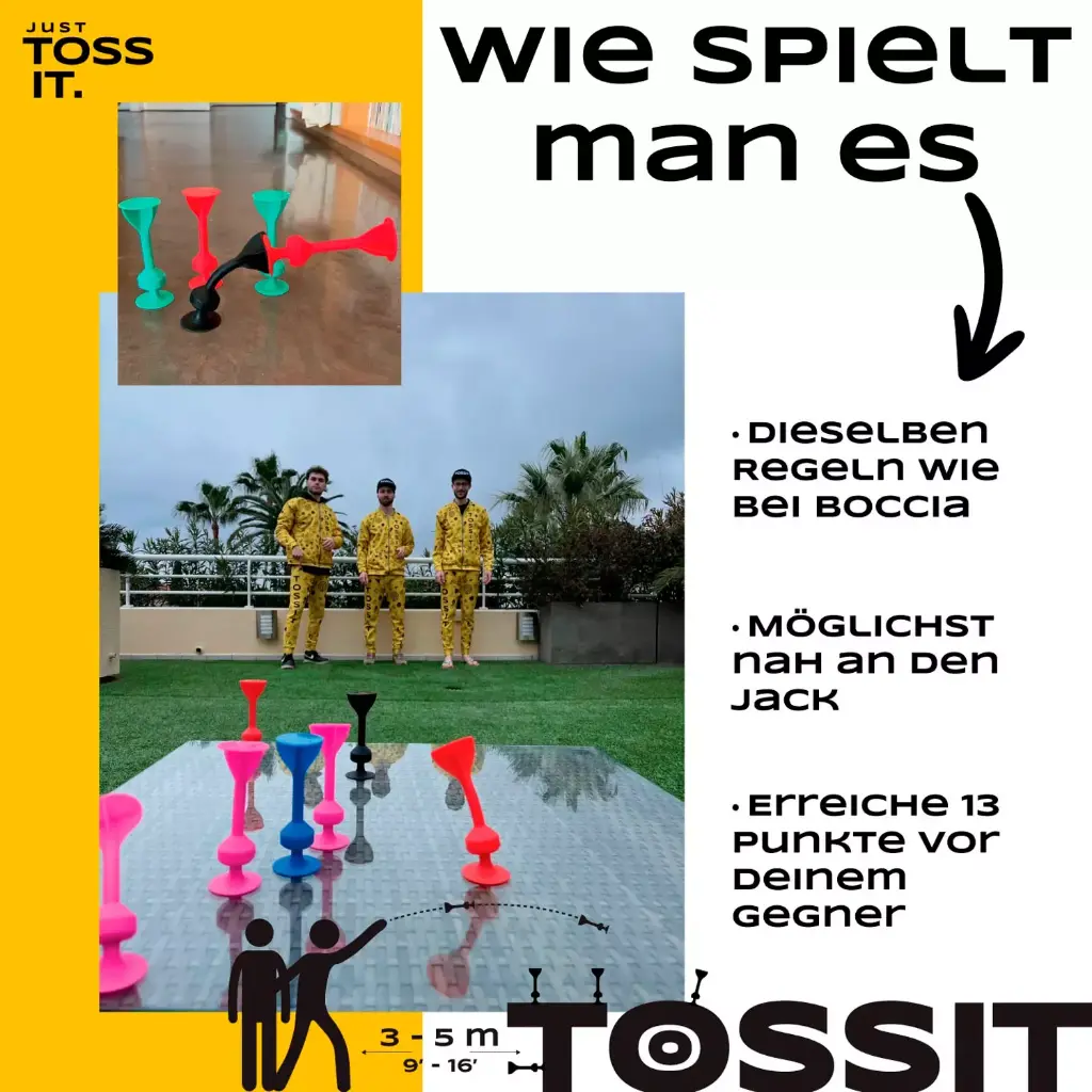 TOSSIT FAMILY PACK rot / türkis / hellblau / gelb