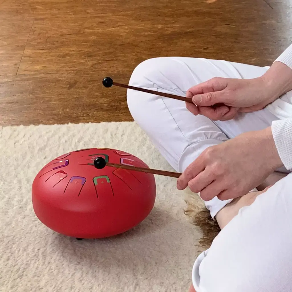 Tambu Steel Drum - Scarlet Sunset (Matt Red)