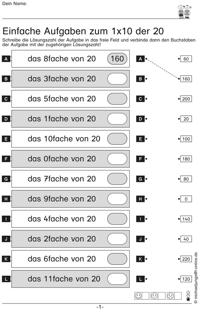 Kopfrechnen: Einfache Textimpulse zum Zehner 1x1 PDF 