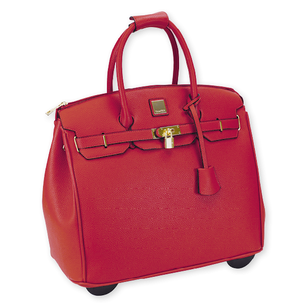 * Handtaschen-Trolley "Bella", rot