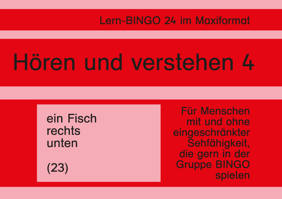 Lern-BINGO 24 Hören und verstehen 4 PDF