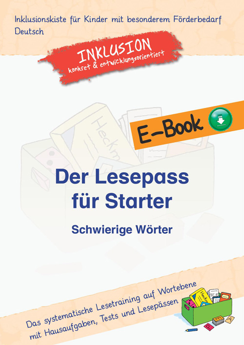 Der Lesepass für Starter: Schwierige Wörter E-Book