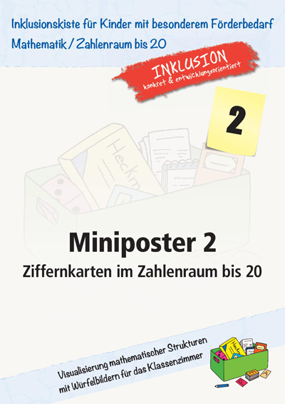 Miniposter 2: Ziffernkarten mit Würfelbildern bis 20 PDF