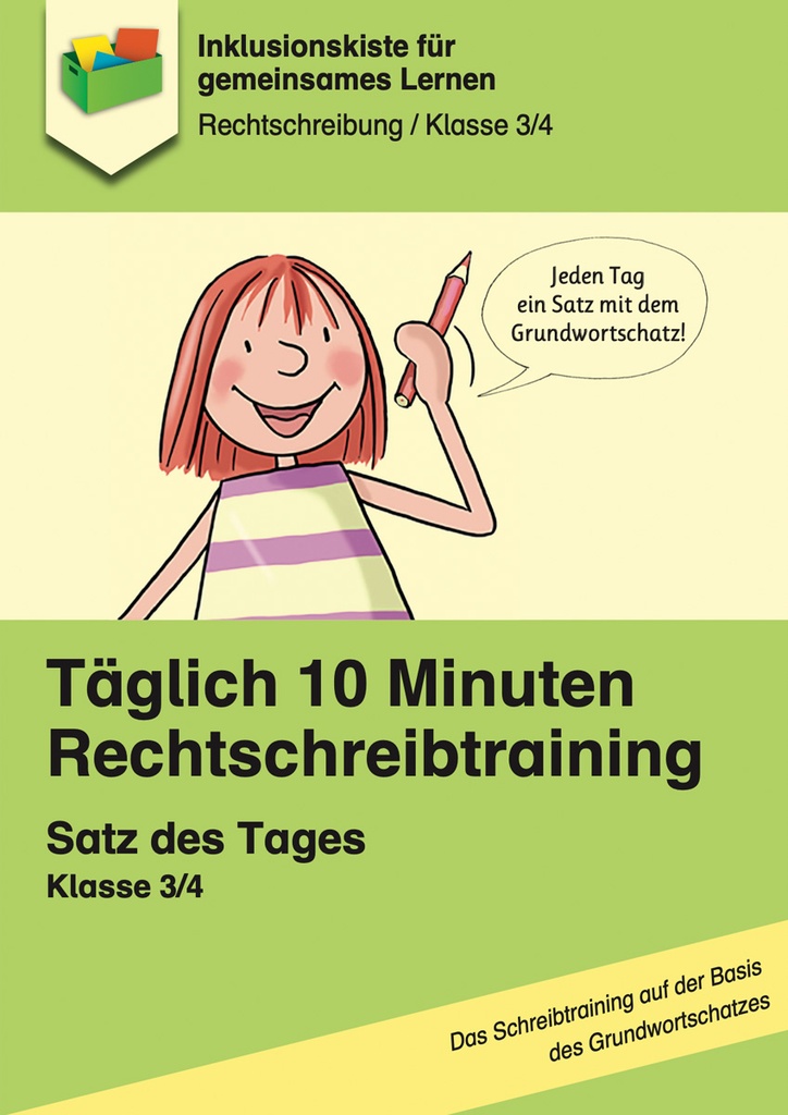 Rechtschreibtraining Satz des Tages (Klasse 3/4) E-Book