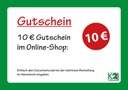 K2 Einkaufsgutschein 10 Euro