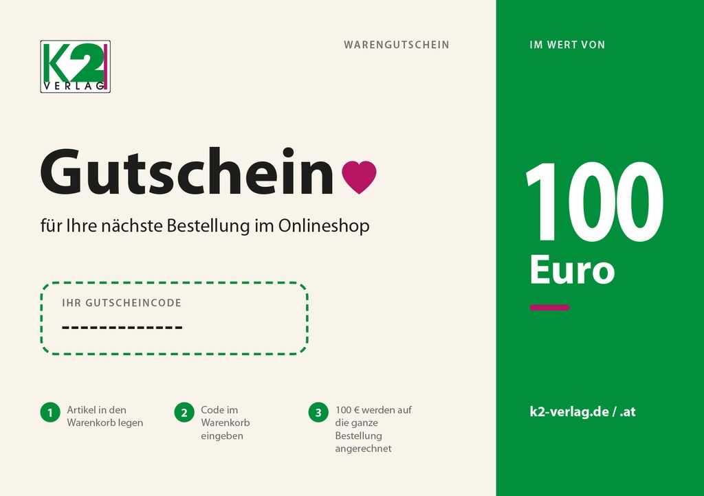K2 Einkaufsgutschein 100 Euro