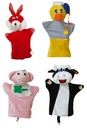 Handpuppen 4er-Set Tiere