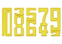 Zahlen-Bausteine "Zahl auf Zahl", 35-tlg, gelb*