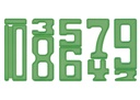 Zahlen-Bausteine "Zahl auf Zahl", 35-tlg, grün*