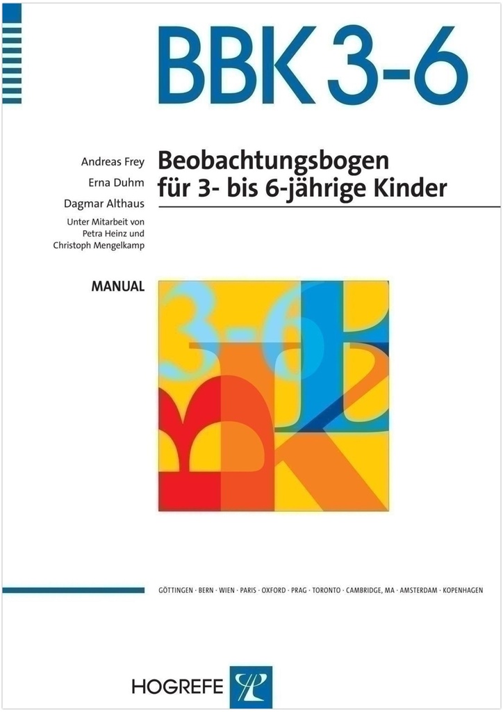 BBK 3-6 Beobachtungsbogen für 3- bis 6-jährige Kinder