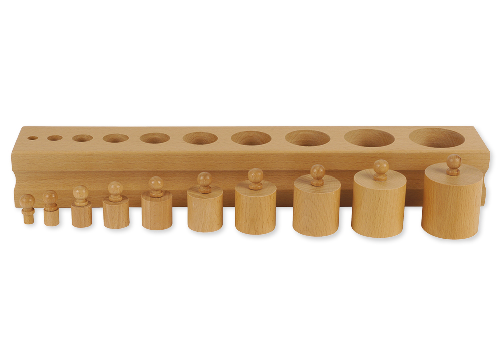 Block mit Zylindern 1 "Montessori Premium"