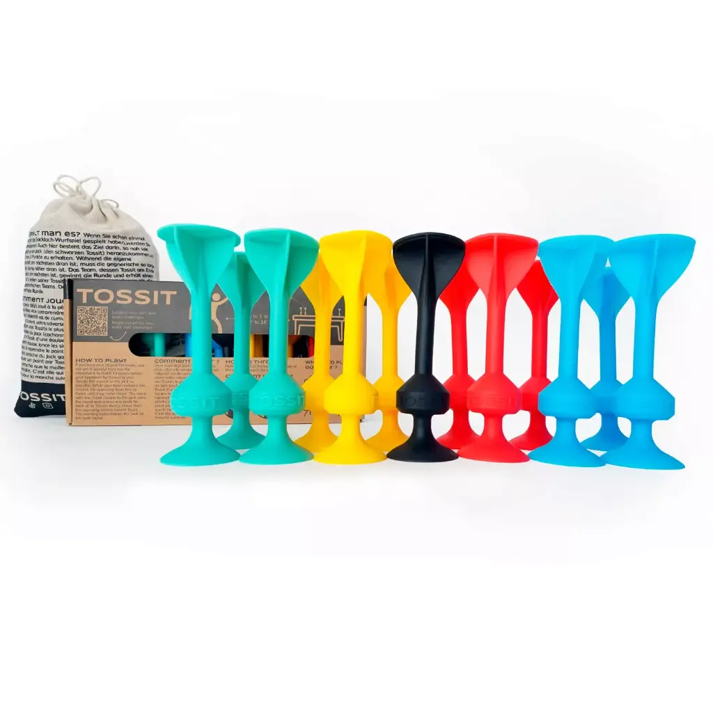 TOSSIT FAMILY PACK rot / türkis / hellblau / gelb