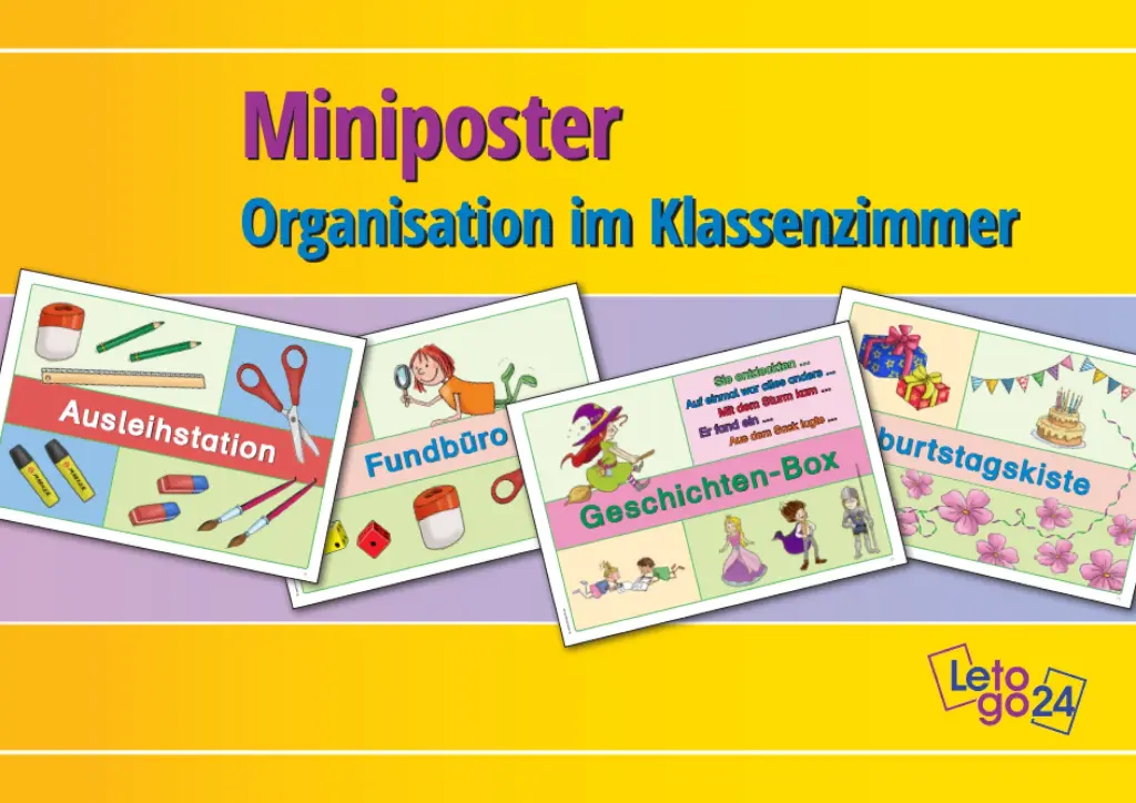 Miniposter Organisation im Klassenzimmer PDF 