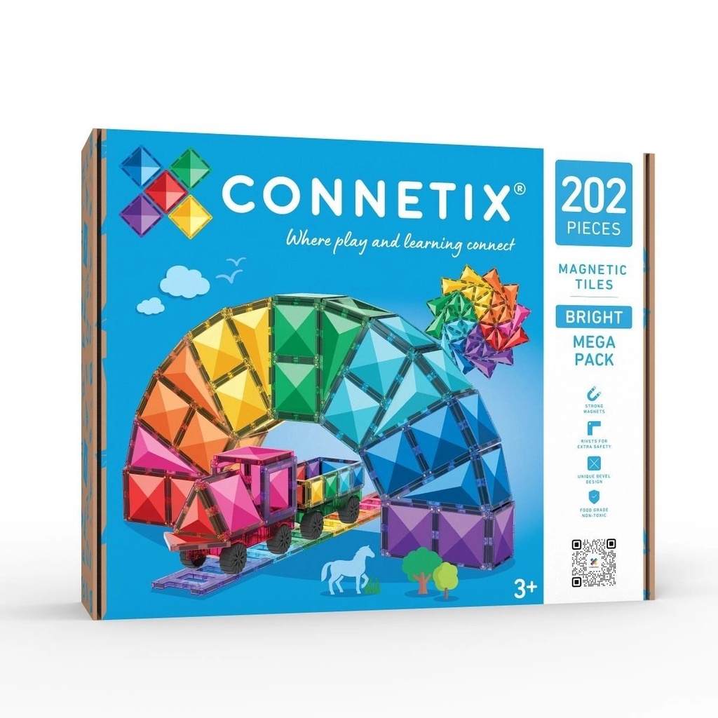 Connetix Magnetbausteine Bright Mega Pack - 202 Teile