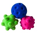 3 Mini Rubbabu Sensory Bälle Ø 5 cm, geschmeidig knetbar*